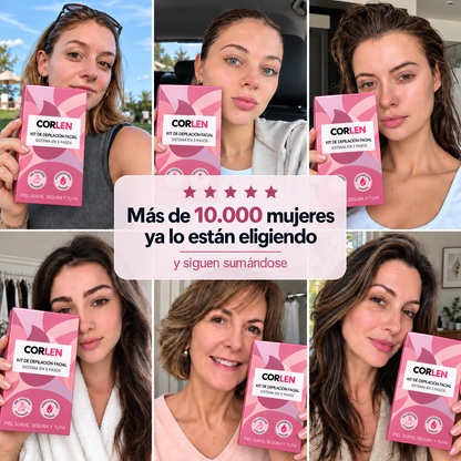 CORLEN beauty™ Kit Trilogía Depilación Facial 3 en 1